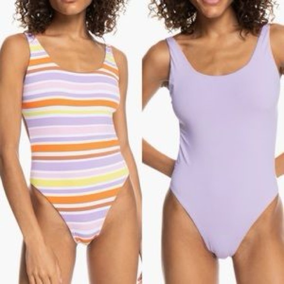 NWOT Roxy x Kate Bosworth Reversible One-Piece Swimsuit, Size Large - Picture 1 of 14